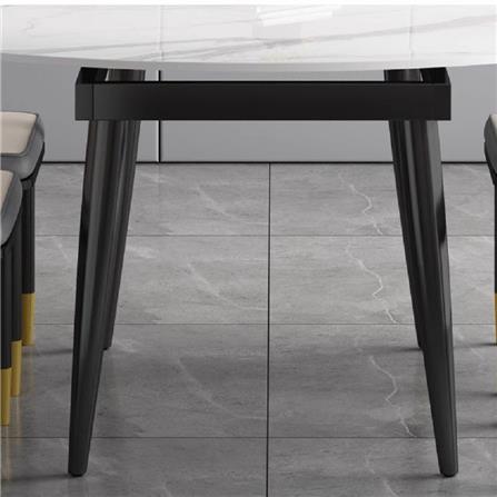 DINING TABLE EXPANDABLE 1.3m STONE WHITE