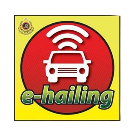 SHIN YIH SIGNAGE 5"X5" CS800 E-HAILING CAR STICKER