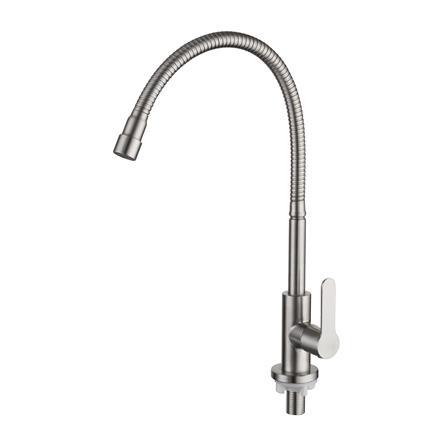 LIVINOX SINK FAUCET PILLAR LST-MA101F MATT STAINLESS STEEL