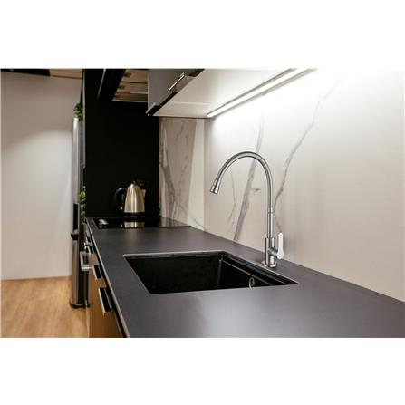 LIVINOX SINK FAUCET PILLAR LST-MA101F MATT STAINLESS STEEL