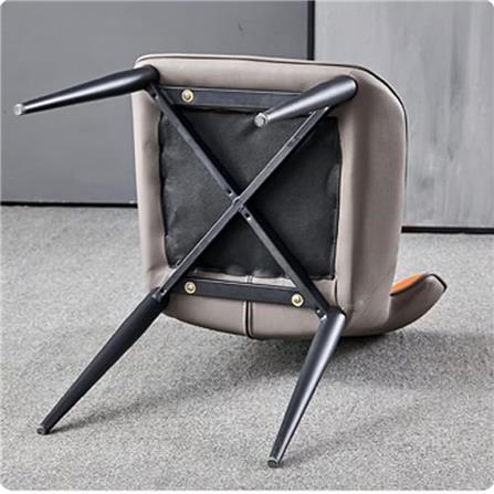 DINING CHAIR H005 PU KHAKI BEIGE