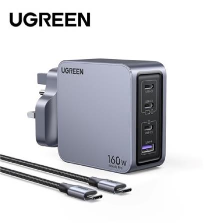 UGREEN NEXODE PRO 160W 3C1A GAN FAST CHARGER + USB-C TO USB-C CABLE 240W 1.5M