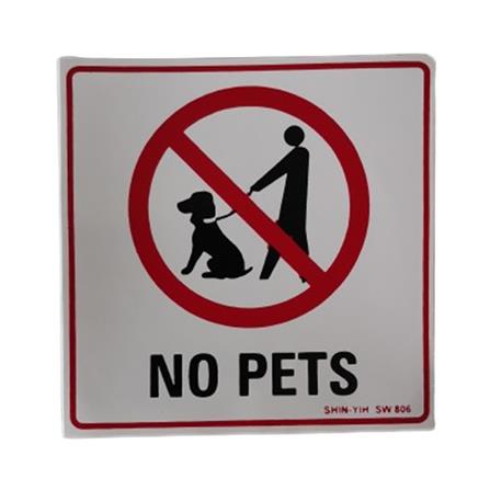 SHIN YIH SIGNAGE 4"X4" SW806 NO PET