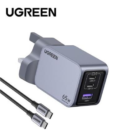 UGREEN NEXODE PRO 65W 2C1A GAN FAST CHARGER + USB-C TO USB-C CABLE 100W 1.5M