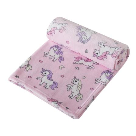 HLS FLEECE BLANKET 50X60 CSLW09 UNICORN PINK