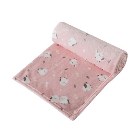 HLS FLEECE BLANKET 50X60 CSLW10 BIRDS PINK