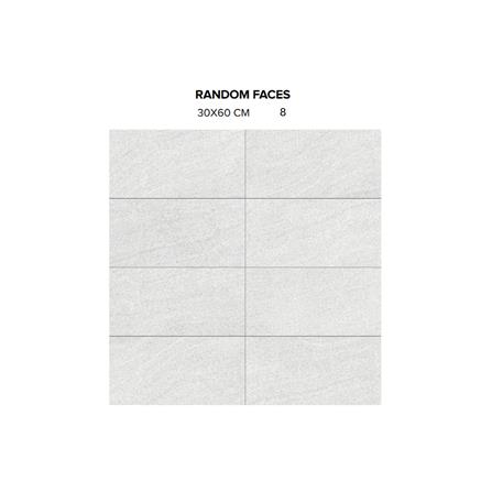 GUOCERA FLOORTILE 30X60CM PETRA SR351A-1 WHITE 1.44M2