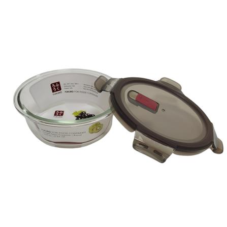 FUKURO YOKI BOROSILICATE GLASS CONTAINER 620ML ROUND