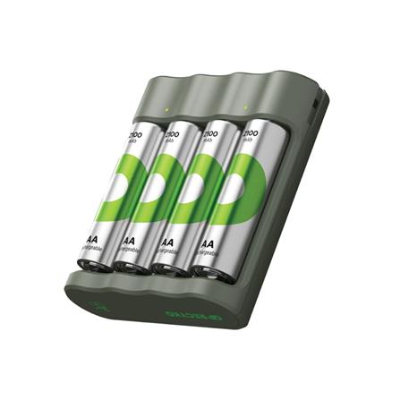 GP RECYKO 4-SLOT NiMH USB CHARGER B4411 + 2100mAh AA 4S