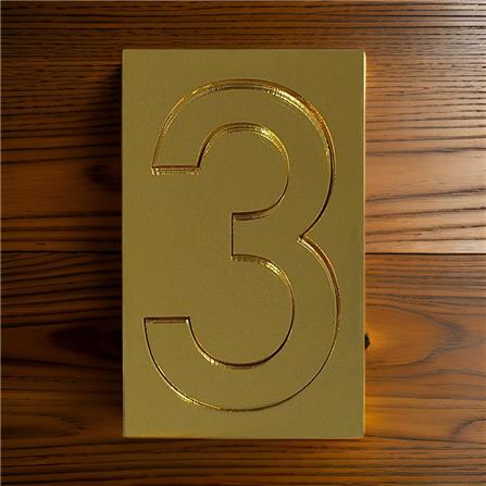 S&T NUMBERING ARABIC 3 91-GOLD
