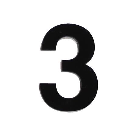 S&T NUMBERING ARABIC 3 75MM BLACK