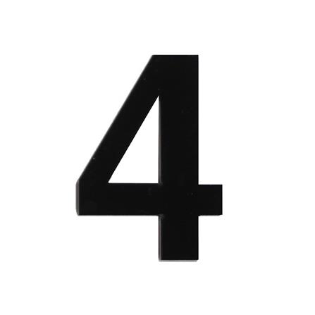 S&T NUMBERING ARABIC 4 75MM BLACK