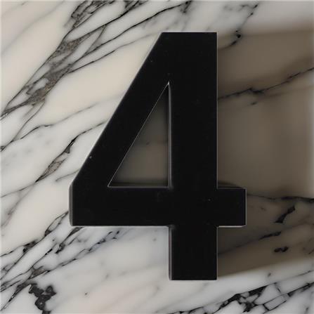 S&T NUMBERING ARABIC 4 75MM BLACK