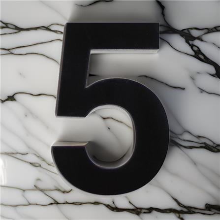 S&T NUMBERING ARABIC 5 75MM BLACK