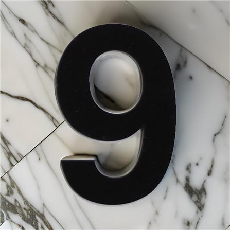 S&T NUMBERING ARABIC 9 75MM BLACK