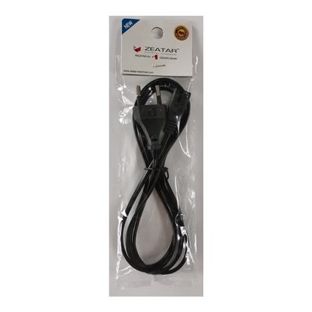 POWER CORD 2-PIN SET 1.5M ZAC210 ZEATAR BLACK