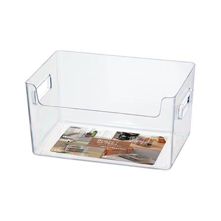 CLEAR STORAGE BOX WITH HANDLES KEYWAY 26X17X13.7CM TLS820