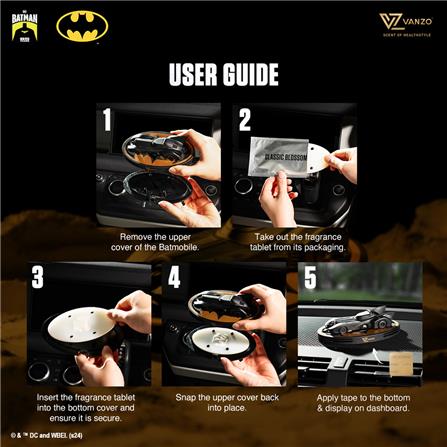 VANZO BATMOBILE 1989 CAR AIR FRESHENER 170G