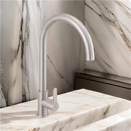 JOHNSON SUISSE MURANO STAINLESS STEEL 1/2" PILLAR SINK TAP WBFA301423SS