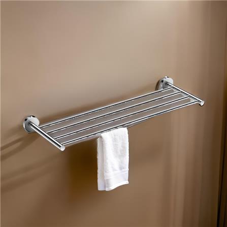 JOHNSON SUISSE TOWEL SHELF WBBA100267CP POLISHED