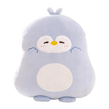HLS PLUSH CUSHION B-PENGUIN 40CM BLUE