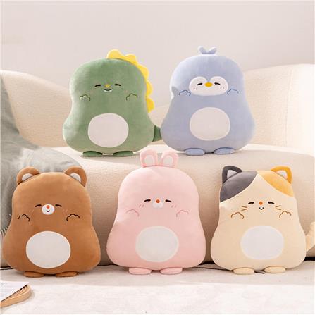 HLS PLUSH CUSHION B-PENGUIN 40CM BLUE