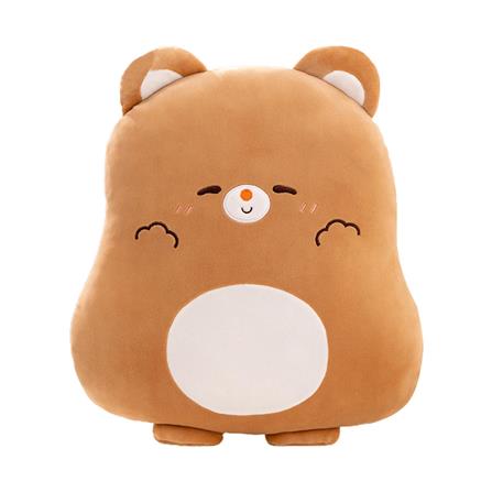HLS PLUSH CUSHION B-BEAR 40CM BROWN
