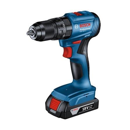 BOSCH 18V CORDLESS IMPACT DRILL GSB185-LI (X2 2.0Ah BATTERIES) + ACCESSORIES SET