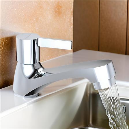 JOHNSON SUISSE LIRA 1/2" BASIN PILLAR TAP WBFA301666CP