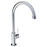 JOHNSON SUISSE LIRA 1/2" PILLAR SINK TAP WITH SWIVEL (ROUND) WBFA301672CP