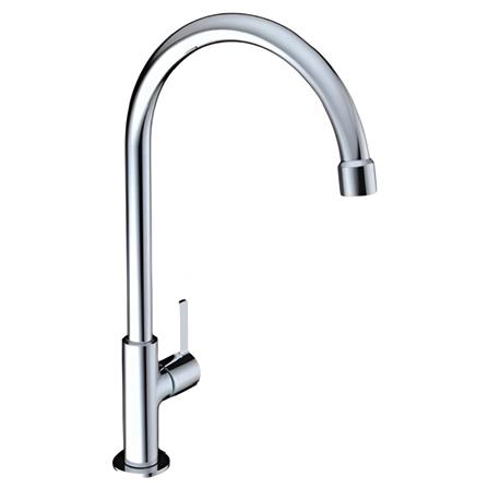 JOHNSON SUISSE LIRA 1/2" PILLAR SINK TAP WITH SWIVEL (ROUND) WBFA301672CP