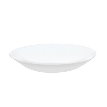 OPAL GLASS DEEP PLATE 8.5" KECH AURA WHITE