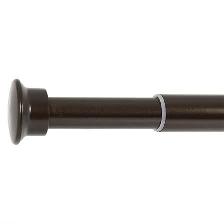 HLS CURTAIN ROD 19MM ENZO 120-210CM DARK BROWN