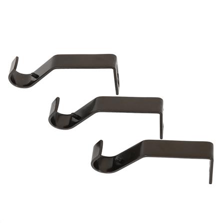 HLS CURTAIN ROD 19MM ENZO 120-210CM DARK BROWN