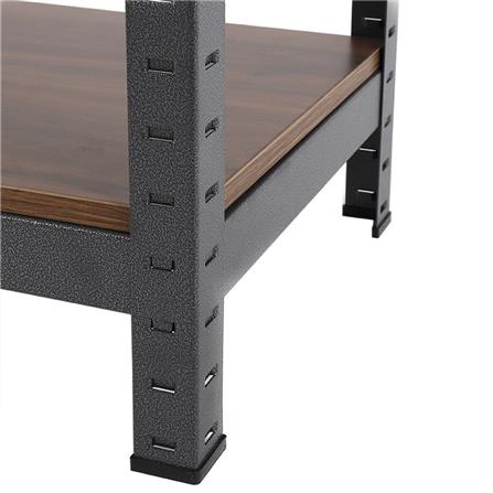 5-TIER SHELVING UNIT FURDINI ZIR-5 BLACK/DARK WOOD PATTERN [EXCLUSIVE FROM HOMEPRO THAILAND]