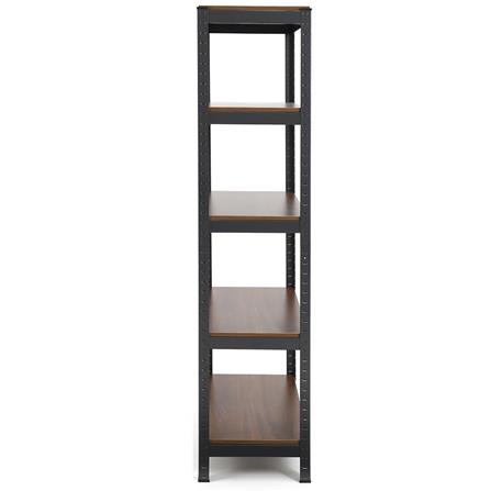5-TIER SHELVING UNIT FURDINI ZIR-5 BLACK/DARK WOOD PATTERN [EXCLUSIVE FROM HOMEPRO THAILAND]