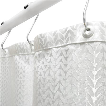 MOYA SHOWER CURTAIN ST13311-0601 180x180CM WHITE