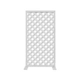 FREESTANDING WOODEN FENCE ME LIVING H150 X W80CM WHITE