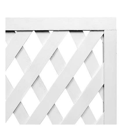 FREESTANDING WOODEN FENCE ME LIVING H150 X W80CM WHITE