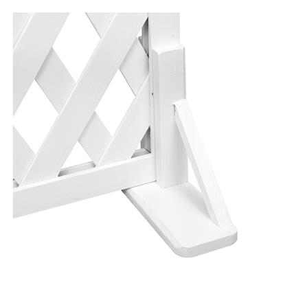 FREESTANDING WOODEN FENCE ME LIVING H150 X W80CM WHITE