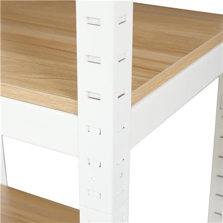 5-TIER SHELVING UNIT FURDINI ZIR WHITE/LIGHT WOOD GRAIN [EXCLUSIVE FROM HOMEPRO THAILAND]