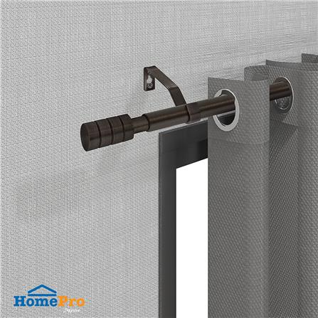 HLS CURTAIN ROD 19MM CANDERA 180-310CM DARK BROWN