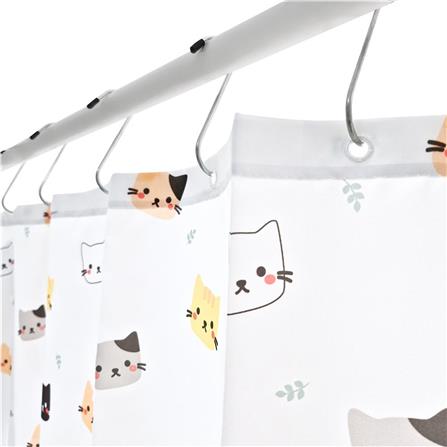 MOYA SHOWER CURTAIN MCDC00049 180x180CM WHITE