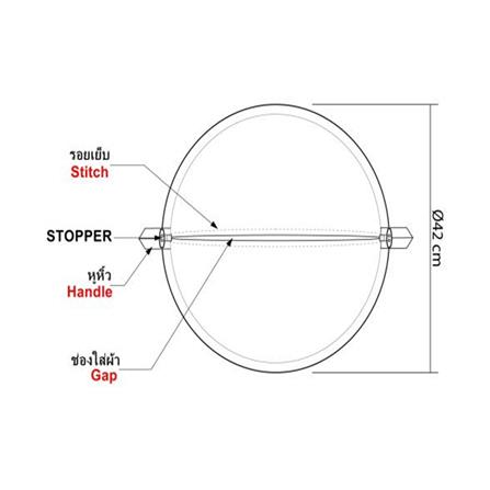 MOYA ROUND LAUNDARY BAG RL-ACS24229A BLUE