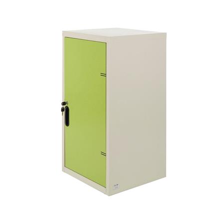 STEEL CABINET WITH SWING DOOR KIOSK UDB-1 WHITE/GREEN [EXCLUSIVE FROM HOMEPRO THAILAND]