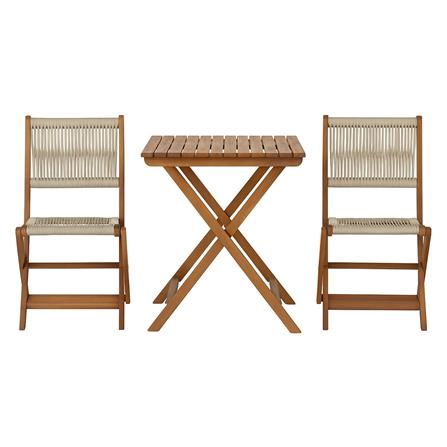 CORDELL 2-SEAT OUTDOOR FURNITURE (T60CM SQUARE TABLE)