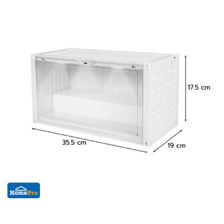 MODEL BOX WITH LIGHT STACKO 35.5X19X17.5CM WHITE