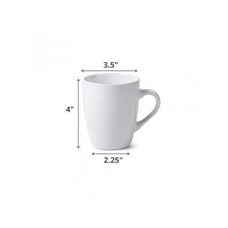PORCELAIN MUG WHITE 100Z