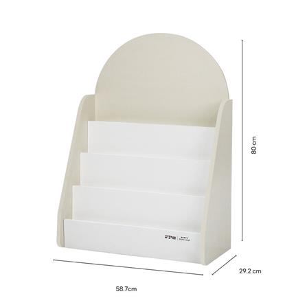 KIDS BOOKSHELF OYAKOO BONNIE CREAM/WHITE [EXCLUSIVE FROM HOMEPRO THAILAND]