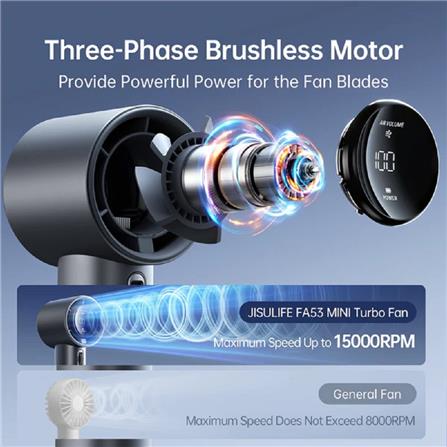 JISULIFE HANDHELD FAN PRO1 FA53-WH WHITE